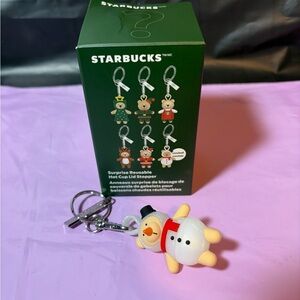 Starbucks Festive Snowman Bear Keychain